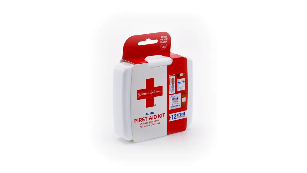 BAND-AID Brand First Aid Kit To Go Portable Emergency Wound Care Essentials, 12 Piece
