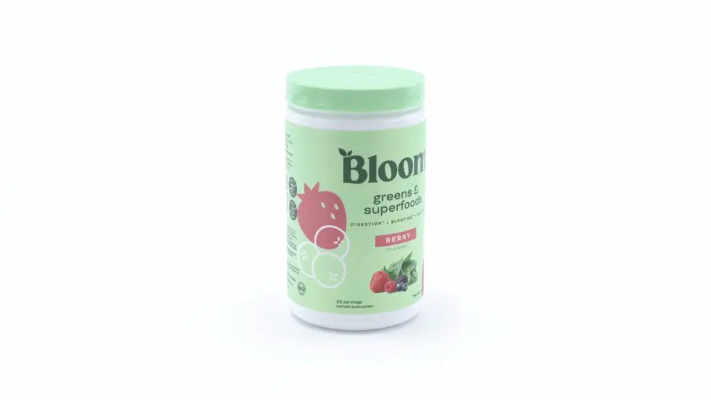 Bloom Greens & Superfoods Powder Drink Mix - Berry, 4.81 oz