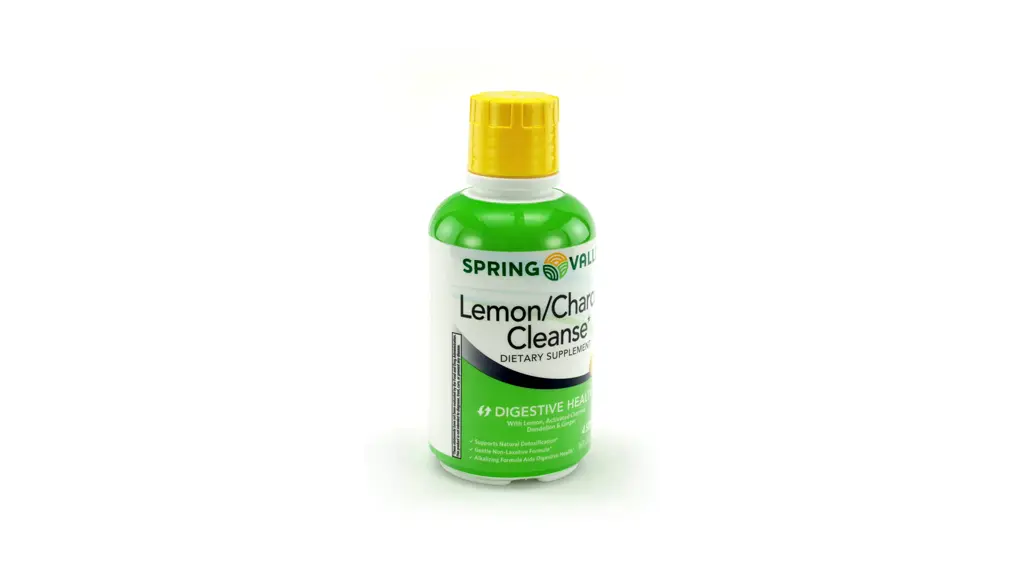 Spring Valley Lemon/Charcoal Cleanse Liquid Supplement, Cleansing