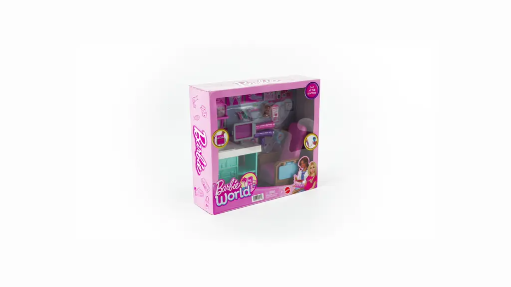 Barbie World Day at the Doctor Toy Playset with Medical Station