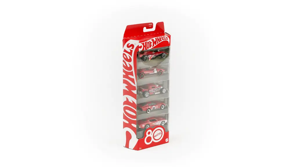 Hot Wheels Core Mattel 80th Anniversary 5-Pack of 1:64 Scale Toy