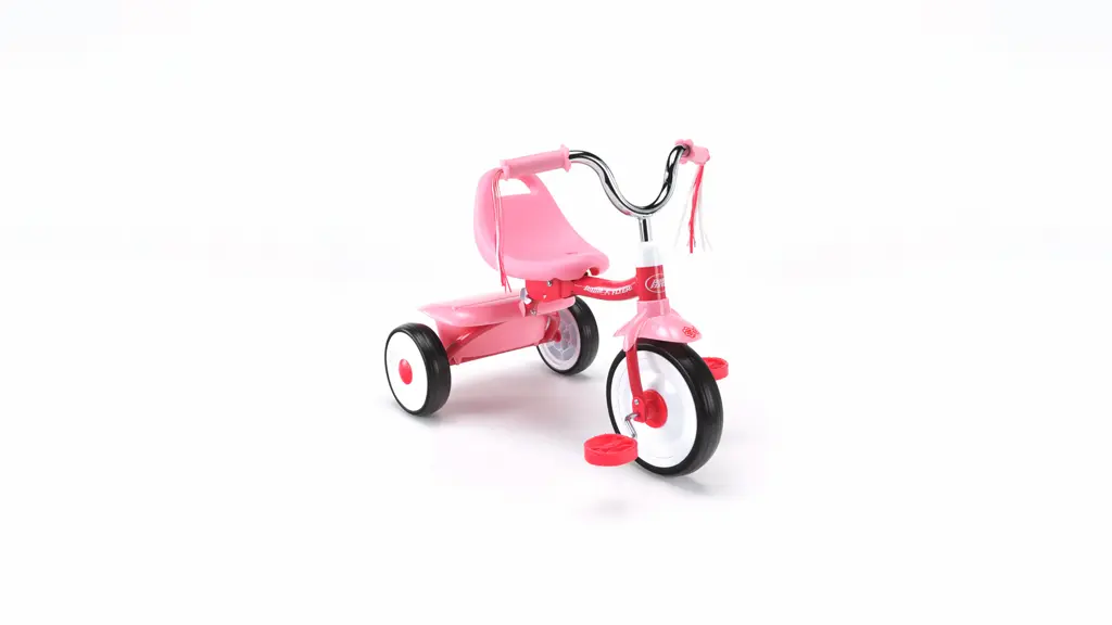 Radio Flyer, Pink Ready to Ride Folding Trike for Kids, Girls