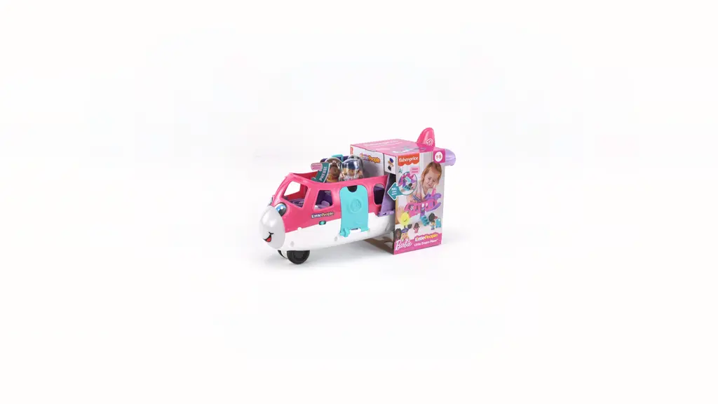 Little People Barbie Toy Airplane with Lights, Music & 3 Figures