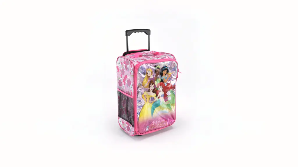 Bioworld 18 inch Disney Princess Soft Sided Softside Kids Rolling