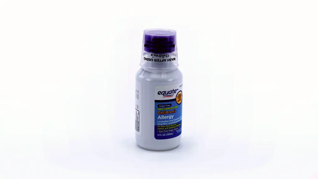 Equate Children's Allergy Non-Drowsy Loratadine Antihistamine Oral Solution, Grape Flavor, 5 mg, 4 fl oz