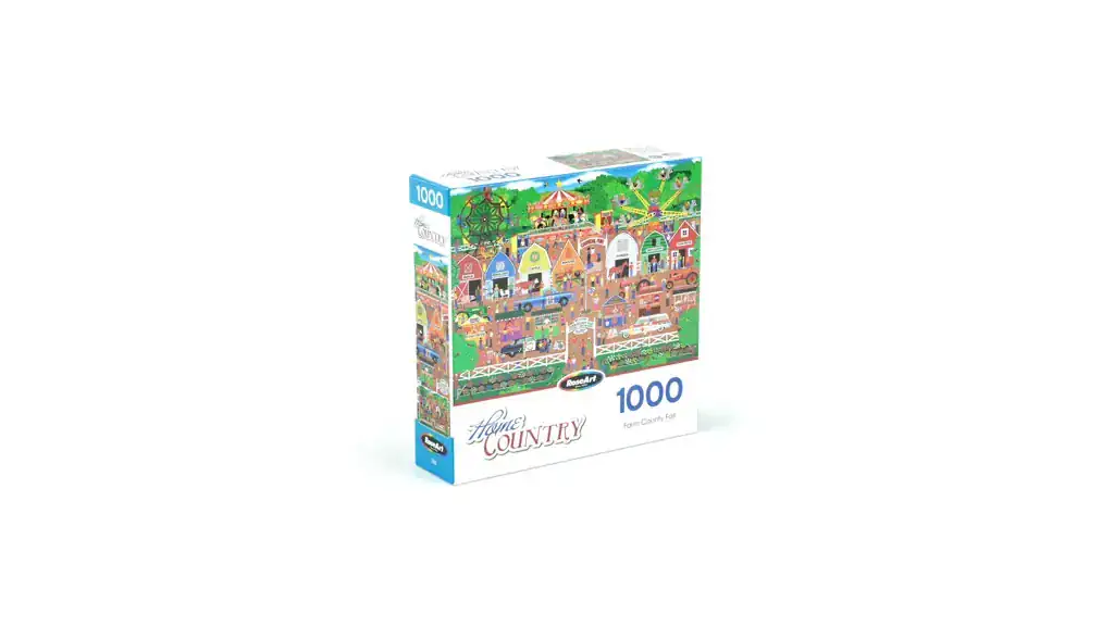 Cra-Z-Art Home Country 1000-Piece Farm County Fair Jigsaw Puzzle