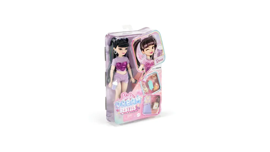Barbie Dream Besties Playset with Renee Fashion Doll, Long Black