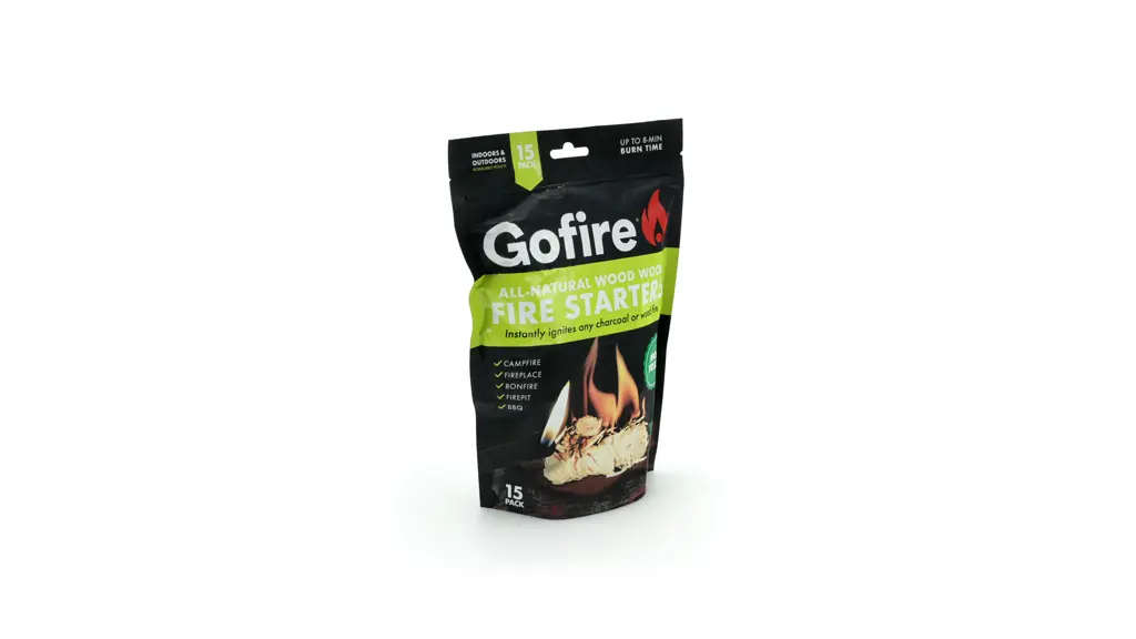 GoFire: 15-Pack All Natural Eco-Friendly Fire Starters