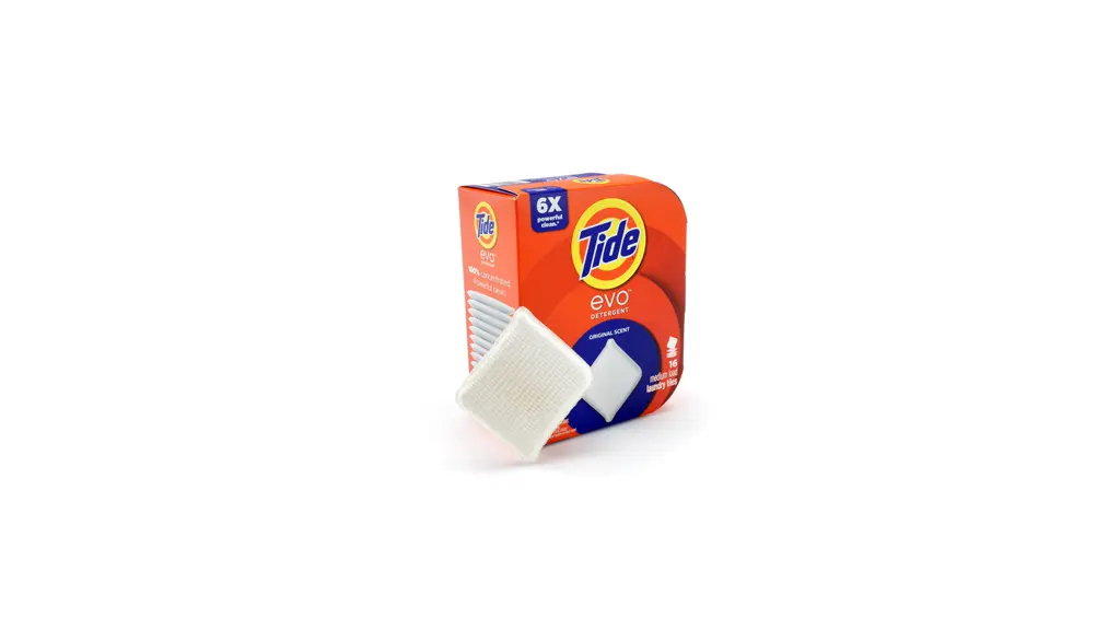 (4 pack) Tide evo Laundry Detergent Tiles, 100% Concentrated, Original ...