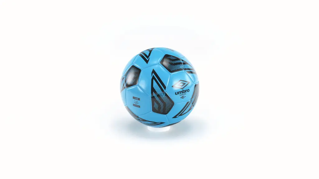 Umbro Youth Soccer Ball Size 4 Blue Durable 32-Panel Training and