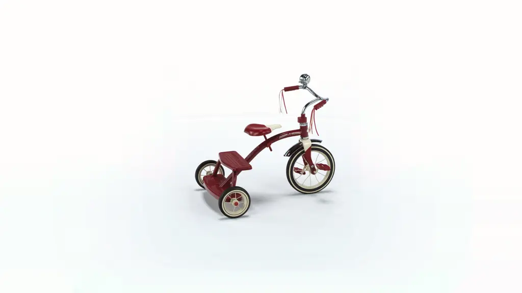Radio Flyer Classic Red Dual Deck Tricycle for Kids, 12