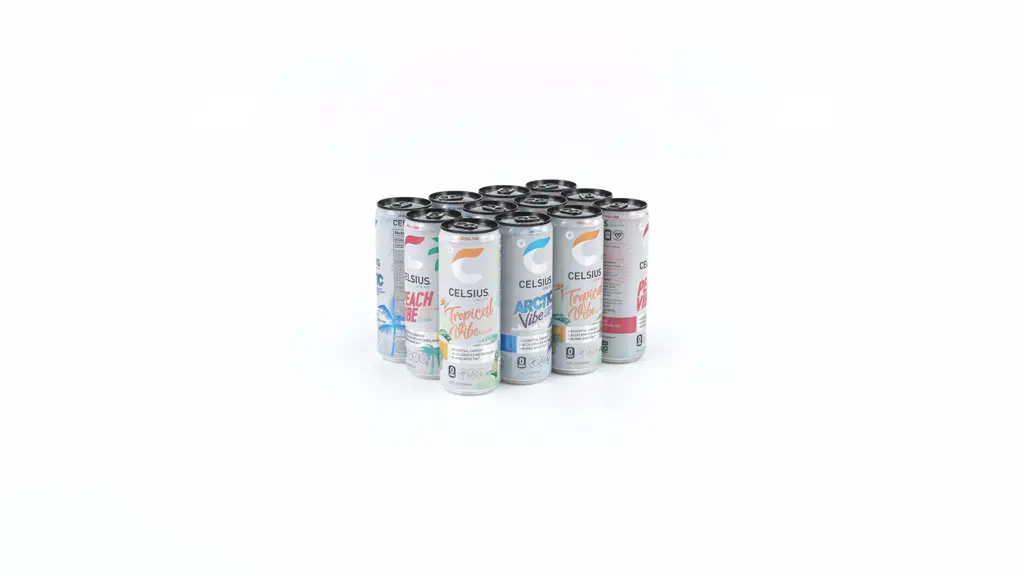 CELSIUS Sparkling Vibe Variety Pack, Functional Energy Drink, 12 fl oz ...