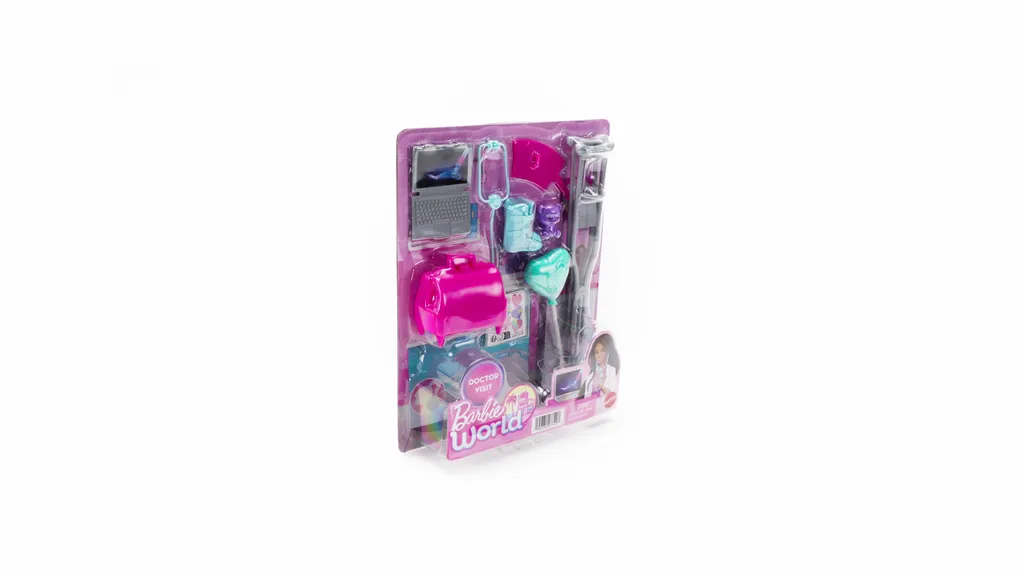 Barbie World Toy Doctor Set with Doll 10 Accessories Including