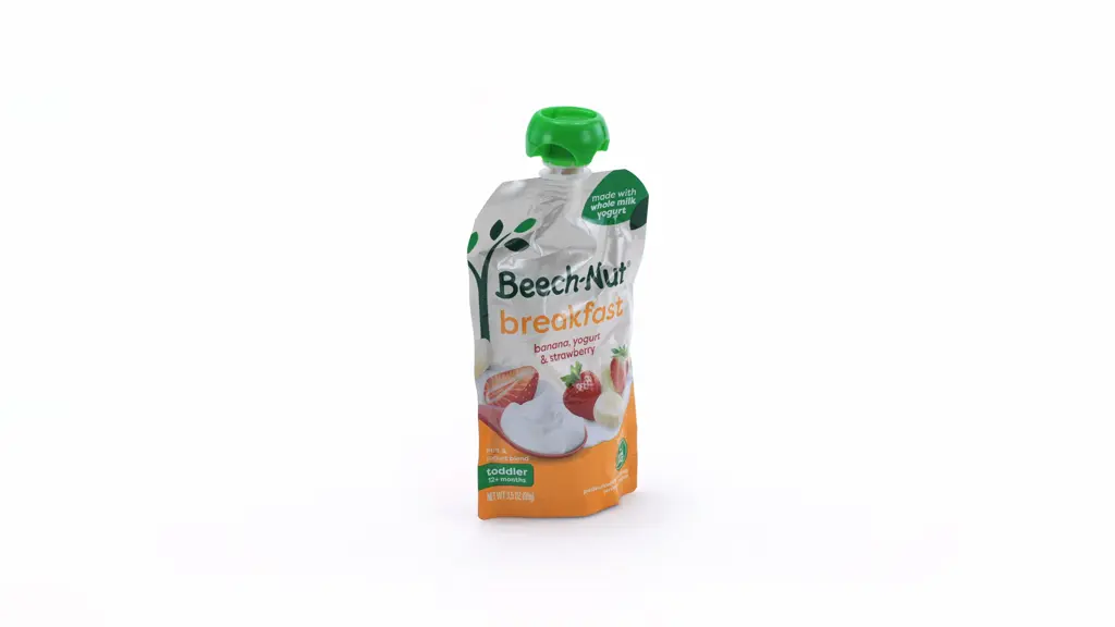 Beech-Nut Fruit & Yogurt Baby Food Pouches, Breakfast Variety Pack, 3.5 oz Pouch (9 Pack)