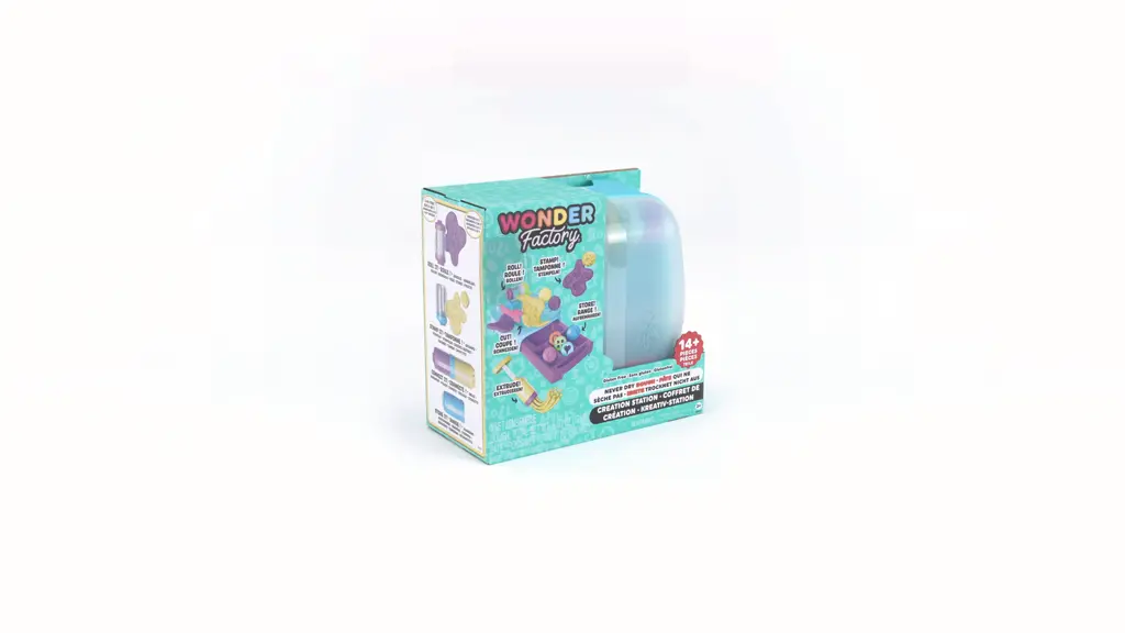 Wonder Factory Never Dry Dough Playset with Stamp Roll Shapes and