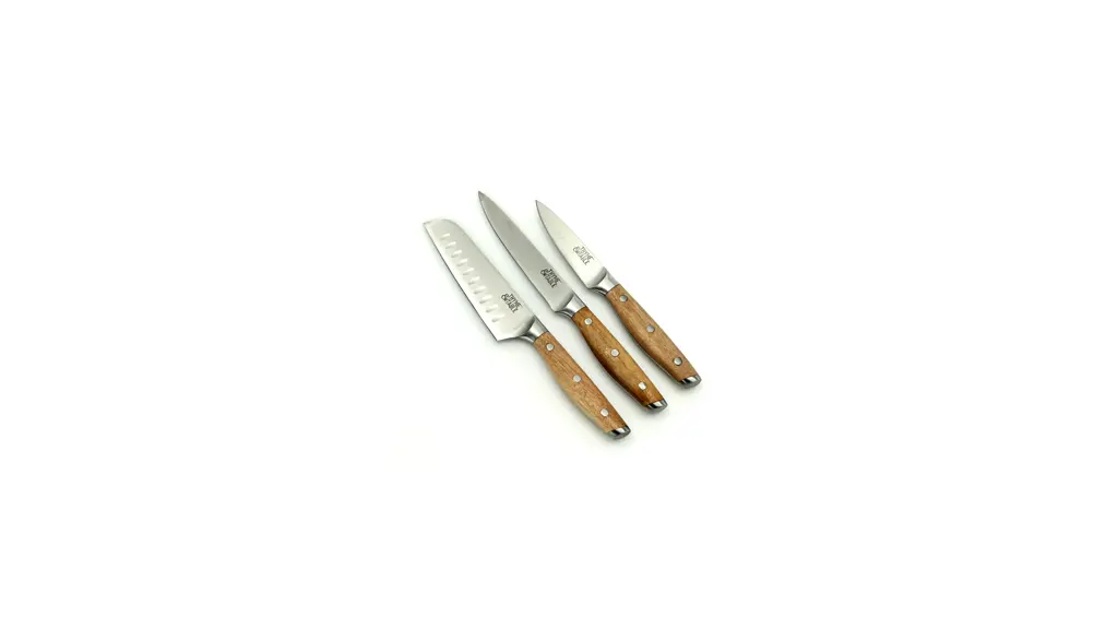 Thyme & Table 3-Piece Set, Acacia Handles with Stainless Steel