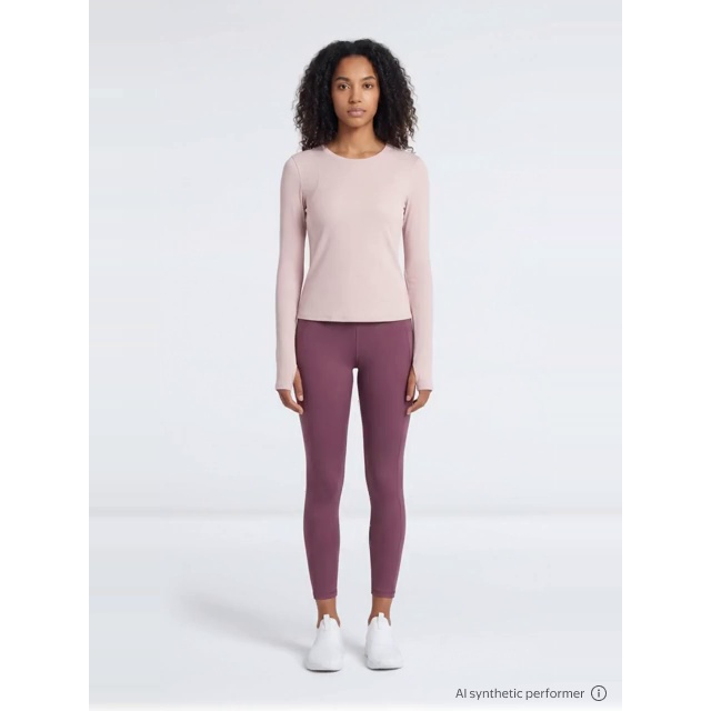 thumbnail enriched-apparel-video image 2 of Avia Women's Plus Size Solid Active Leggings, 28", 2 of 6