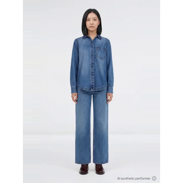 thumbnail enriched-apparel-video image 7 of Free Assembly Women's and Women's Plus Wide Leg Jeans with Patch Pockets, 30", 32", and 34" Inseams, Sizes 0-26 Plus, 7 of 7