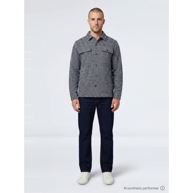thumbnail enriched-apparel-video image 2 of George Men's and Big Men's Knit Shacket with Microfleece Lining, Midweight, Sizes S-3XL, 2 of 6