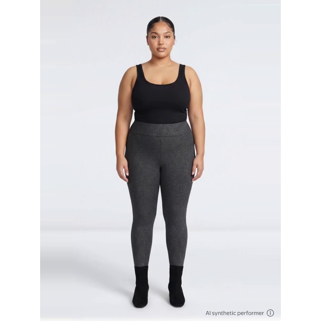 thumbnail enriched-apparel-video image 2 of Terra & Sky Women's Plus High Waist Ankle Length Leggings, 27" Inseam, Sizes 0X-5X, 2 of 6