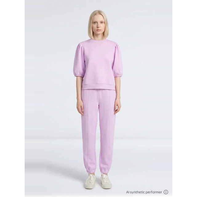 thumbnail enriched-apparel-video image 2 of Scoop Women's and Women's Plus New Scubaknit Barrel Pants, Sizes XS-4X, 2 of 6