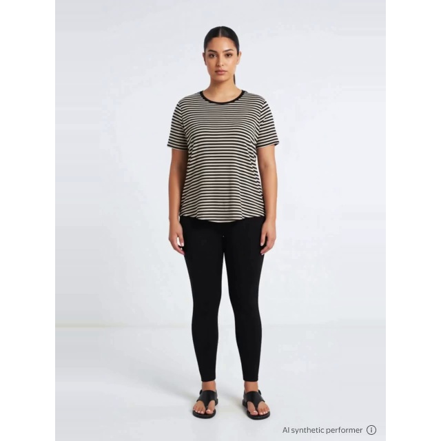 thumbnail enriched-apparel-video image 2 of Time and Tru Women's Ankle-Length Knit Leggings, 27 in Inseam, 2 of 8