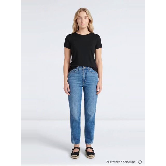 thumbnail enriched-apparel-video image 2 of Time and Tru Women's Cotton Crewneck Tee with Short Sleeves, Sizes XS-XXXL, 2 of 7