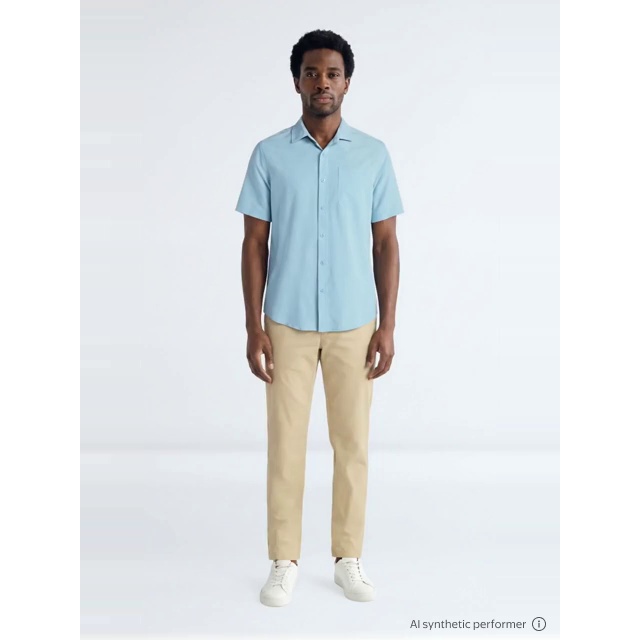 thumbnail enriched-apparel-video image 2 of George Men's Commuter Shirt with Short Sleeves, Sizes S-3XL, 2 of 6