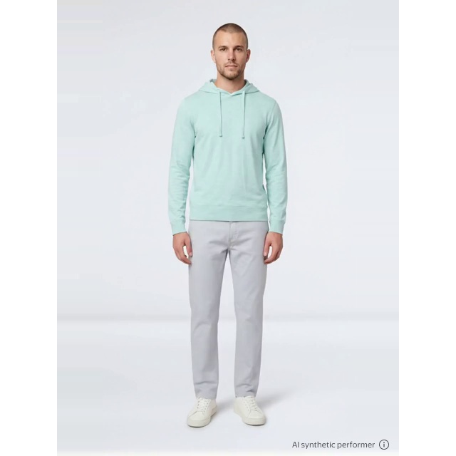 thumbnail enriched-apparel-video image 2 of George Men's and Big Men's Slub Hoodie with Long Sleeves, Size S-3XL, 2 of 6
