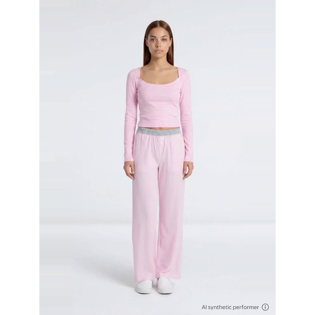 thumbnail enriched-apparel-video image 2 of No Boundaries Cotton Boxer Pants with Rollover Waist, 31.5'' Inseam, Women's XXS-XXL, 2 of 6