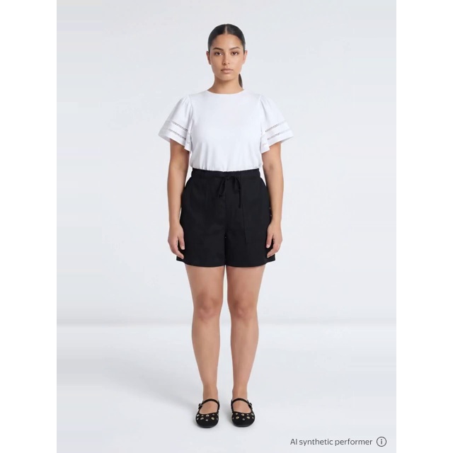thumbnail enriched-apparel-video image 2 of Time and Tru Women's Soft Utility Shorts, 4 in Inseam, Sizes XS-XXXL, 2 of 7