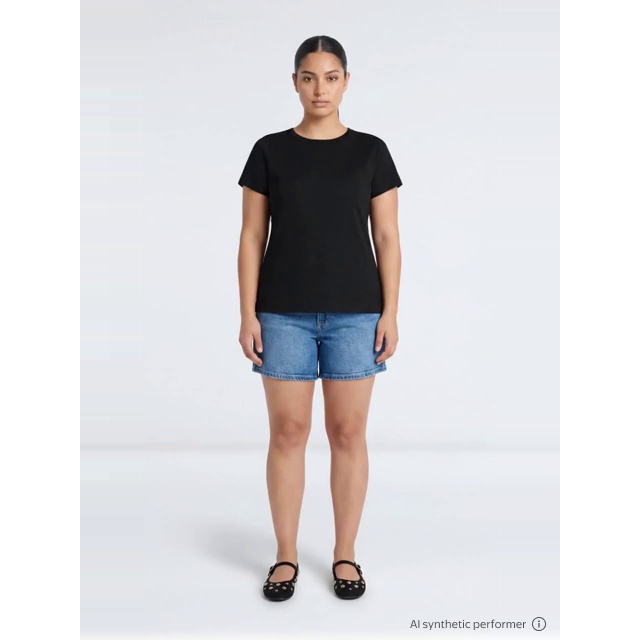 thumbnail enriched-apparel-video image 2 of Time and Tru Women's Slub Crewneck Short Sleeve Tee, Sizes XS-XXXL, 2 of 7
