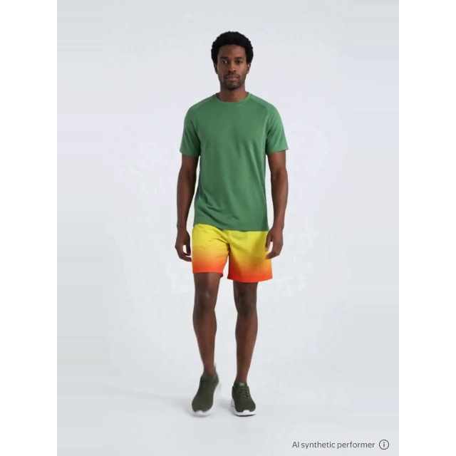 thumbnail enriched-apparel-video image 2 of Athletic Works Men's Mesh Ombre Athletic Shorts, 7" Inseam, Sizes XS-5XL, 2 of 6