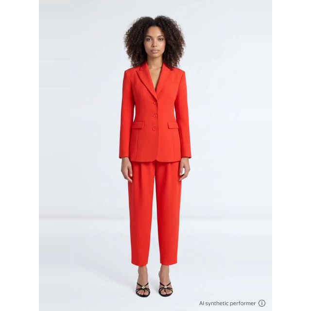 thumbnail enriched-apparel-video image 2 of Devil Wears Prada Scoop Collection Women's and Women’s Plus Single Breasted Blazer, Sizes XS-4X, 2 of 6