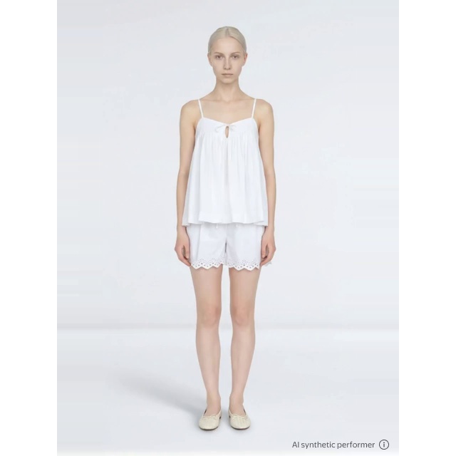 thumbnail enriched-apparel-video image 2 of Free Assembly Women's Cotton Pintuck Sleeveless Top, Sizes XS-XXL, 2 of 6