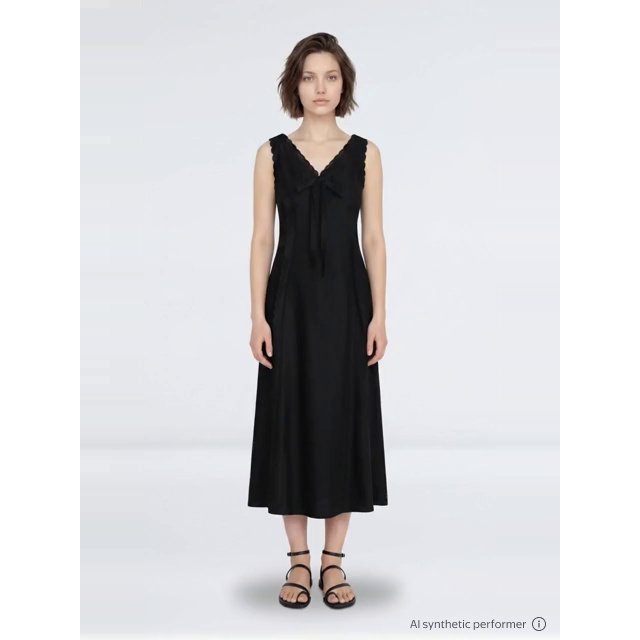 thumbnail enriched-apparel-video image 2 of Scoop Women’s and Women's Plus Keyhole Maxi Dress, Sizes 0-26W, 2 of 5
