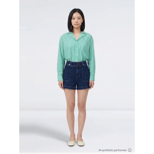 thumbnail enriched-apparel-video image 7 of Free Assembly Women's and Women's Plus Cotton Poplin Tie Waist Shirt with Long Sleeves, Sizes XS-4X, 7 of 7