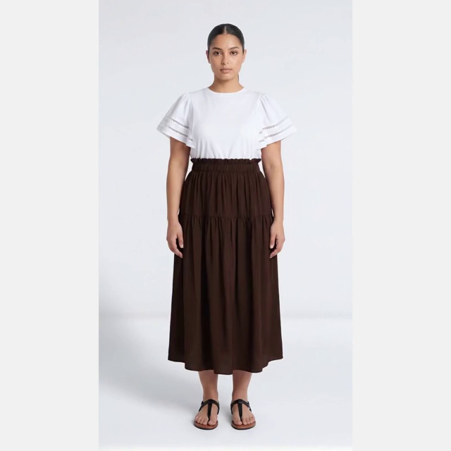 Time and Tru Women's Tiered Maxi Skirt, Sizes XS-XXXL - Walmart.com