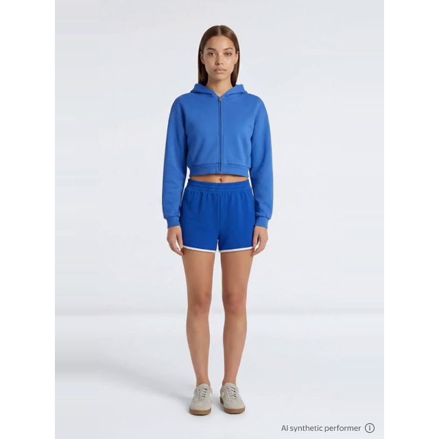 thumbnail enriched-apparel-video image 2 of No Boundaries Boxy Zip Up Hoodie, Women's XXS-XXL, 2 of 7