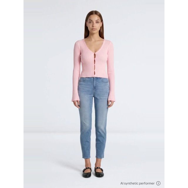 thumbnail enriched-apparel-video image 2 of No Boundaries Lace Trim Cardigan, Women's XXS-XXL, 2 of 6