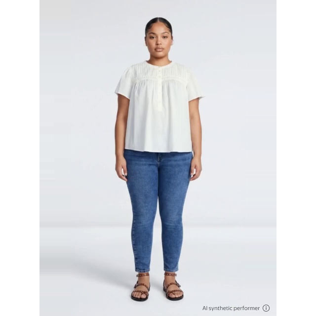 thumbnail enriched-apparel-video image 2 of Terra & Sky Women's Plus Signature High Rise Skinny Jeans, 30" Inseam, Sizes 16W-26W, 2 of 6