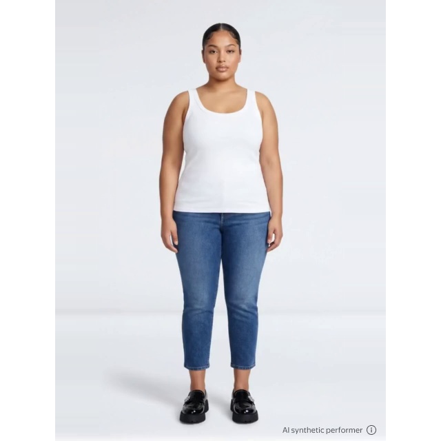 thumbnail enriched-apparel-video image 2 of Terra & Sky Women's Plus Signature High Rise Skinny Jeans, 30" Inseam, Sizes 16W-26W, 2 of 6