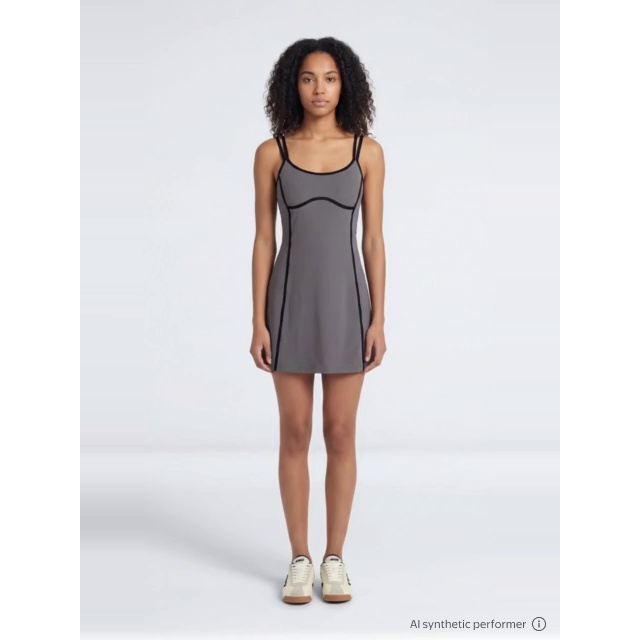 thumbnail enriched-apparel-video image 2 of Avia Women's SoftSculpt Tipped Mini Dress, Sizes XS-XXXL, 2 of 7