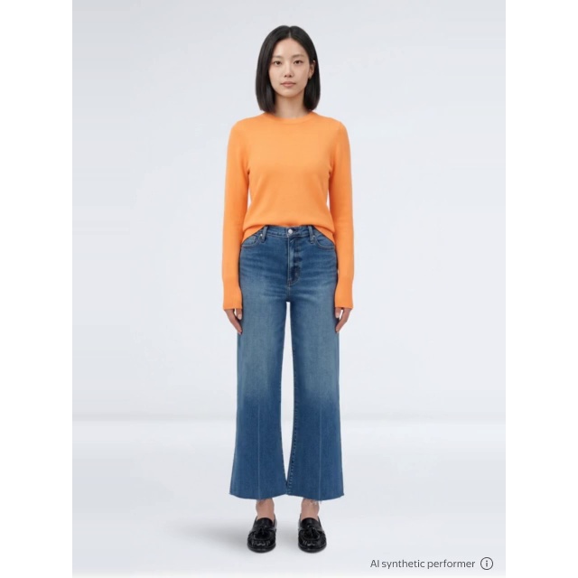 thumbnail enriched-apparel-video image 2 of Free Assembly Women's and Women's Plus Cashmere Sweater with Long Sleeves, Sizes XS-4X, 2 of 6