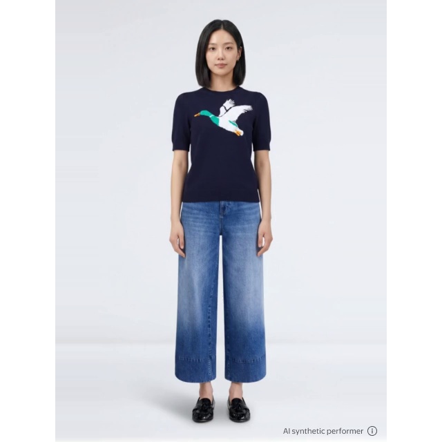 thumbnail enriched-apparel-video image 2 of Free Assembly Women's High Rise Wide-Leg Ankle Jeans, Approx. 27 in Inseam, 2 of 6