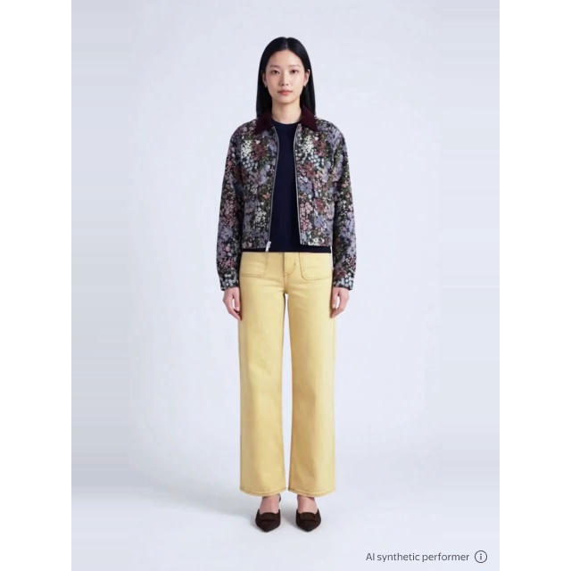 thumbnail enriched-apparel-video image 2 of Free Assembly Women's Plus The Larchmont High Rise Patch Pocket Jeans, Brown Tint, 2 of 6