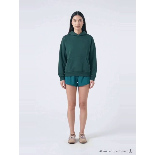 thumbnail enriched-apparel-video image 2 of No Boundaries Oversized Fleece Hoodie, Women's and Women's Plus Sizes XXS-4X, 2 of 6