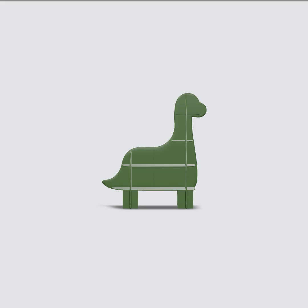 Delta Children, Dinosaur Bookcase, Fern Green, 54.5