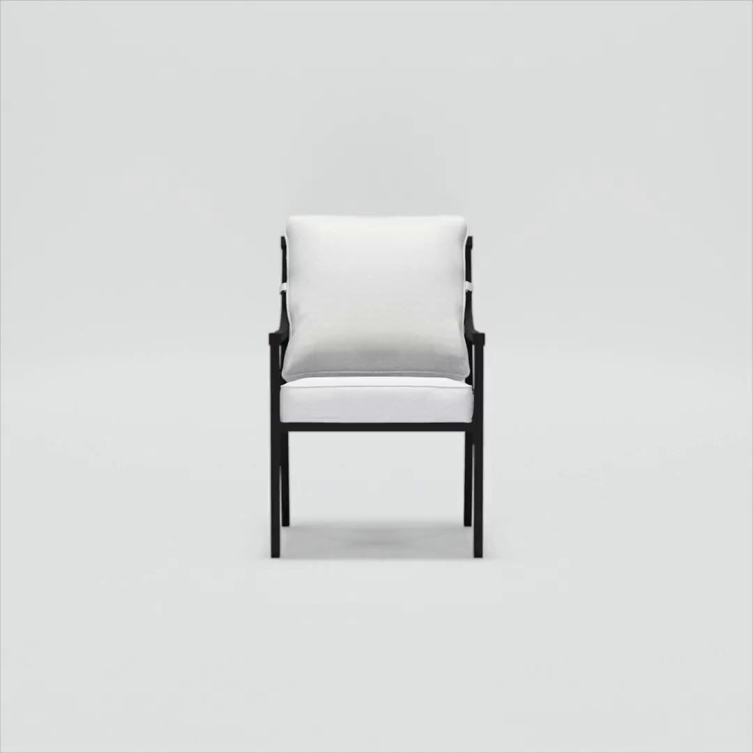 My Texas House Cambria 2-Pack Steel Outdoor Patio Dining Chairs