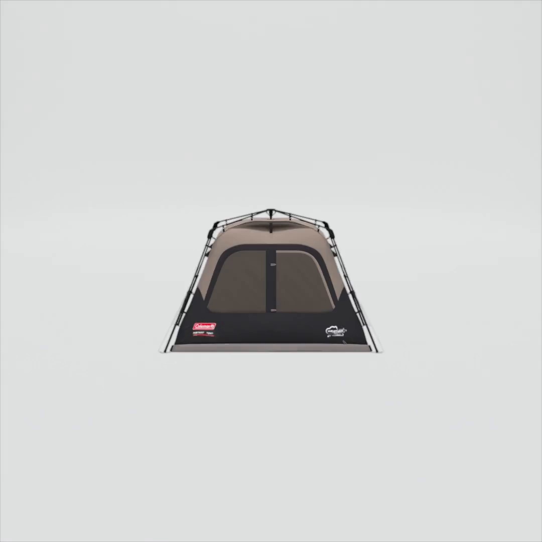 4-Person Cabin Camping Tent with Instant Setup, Gray - Walmart.com